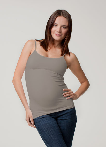 Ingrid & Isabel Everyday Cami in Taupe & Coffee-0