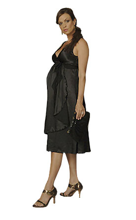 Ripe Maternity - Maggie Satin Dress-0