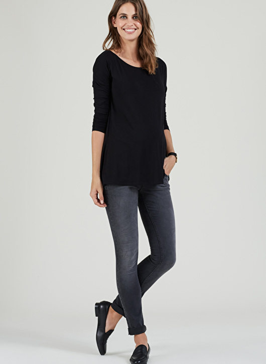 Isabella Oliver Zadie Stretch Maternity Jeans with panel in Charcoal