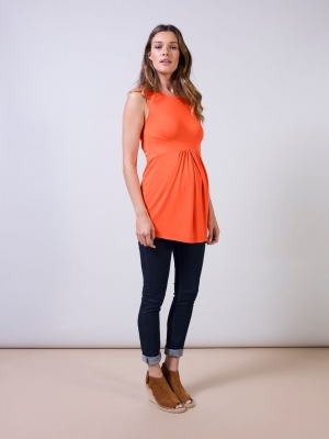 Isabella Oliver Alexis Maternity Top in Rich Apricot