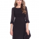Nicolette Sheer Dot Black Maternity Dress