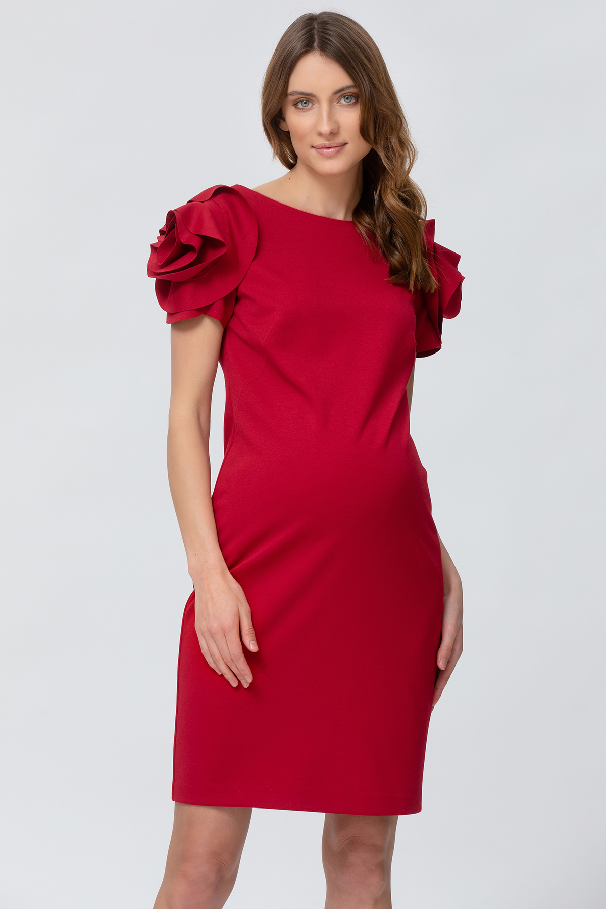 Capri Maternity Dress in Strawberry - hautemama