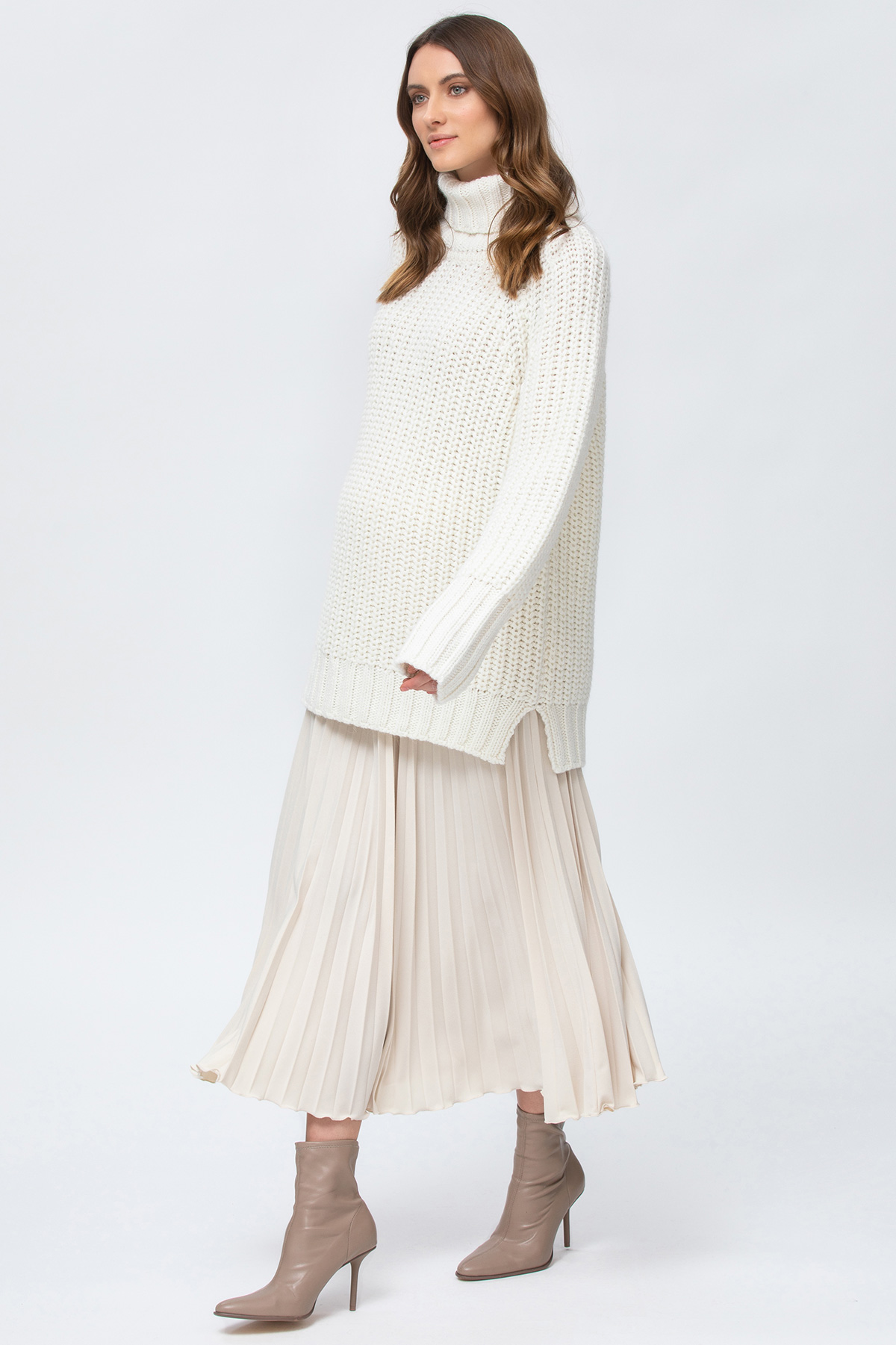 Alaska Maternity Wool Sweater in Cream White - hautemama